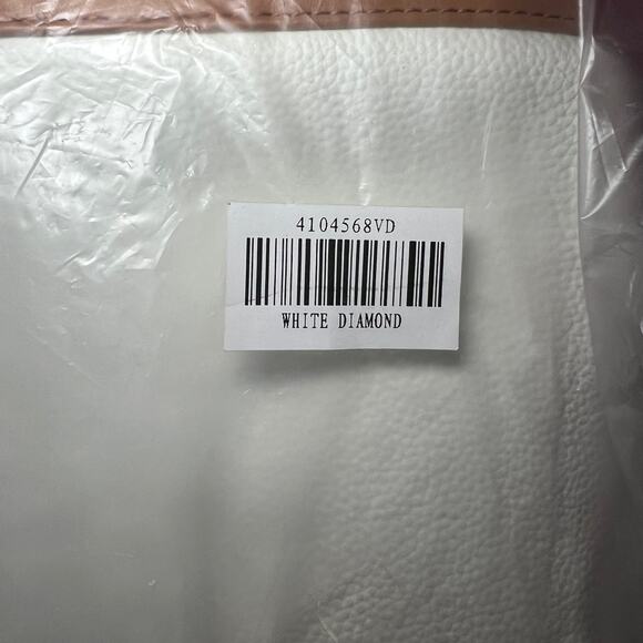 Joy & Iman White Timeless Chic Pebble Satchel Purse + Wallet - Picture 16 of 16